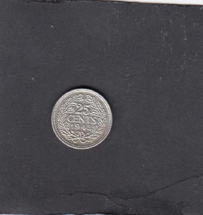 Beschrijving: 25 Cent WILHELMIN